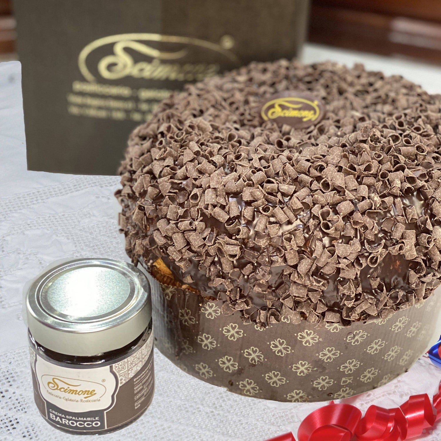 Panettone Artigianale con Crema al Cioccolato Fondente - Don Leo Shop